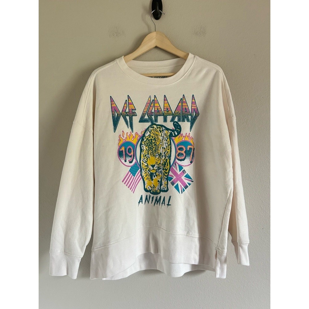 NWOT Licensed‎ Merchandise Women's Def Leppard Sweatshirt Size Large